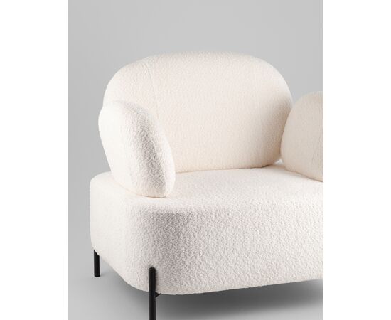Кресло Кэнди ткань букле белый, изображение 10 | Интернет магазин мебели и декора LifeDekor