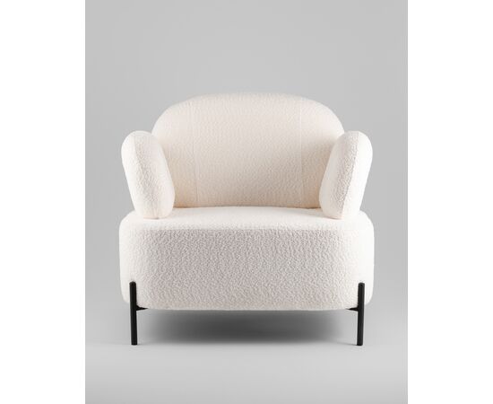 Кресло Кэнди ткань букле белый, изображение 5 | Интернет магазин мебели и декора LifeDekor