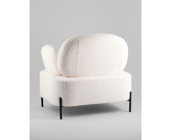 Кресло Кэнди ткань букле белый, изображение 8 | Интернет магазин мебели и декора LifeDekor