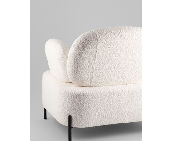Кресло Кэнди ткань букле белый, изображение 9 | Интернет магазин мебели и декора LifeDekor
