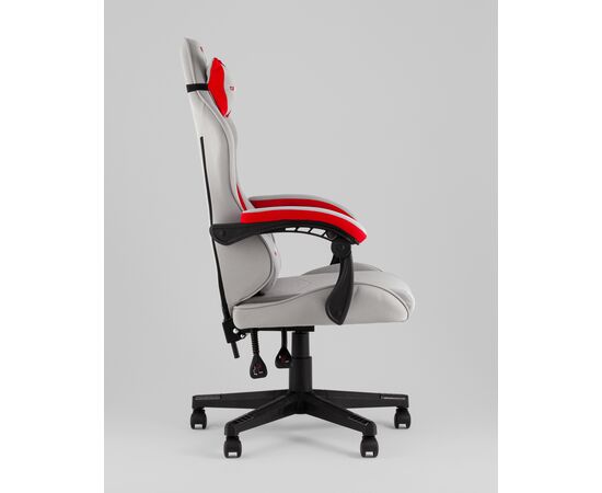 Кресло спортивное TopChairs Phantom ткань серо-красный, изображение 6 | Интернет магазин мебели и декора LifeDekor