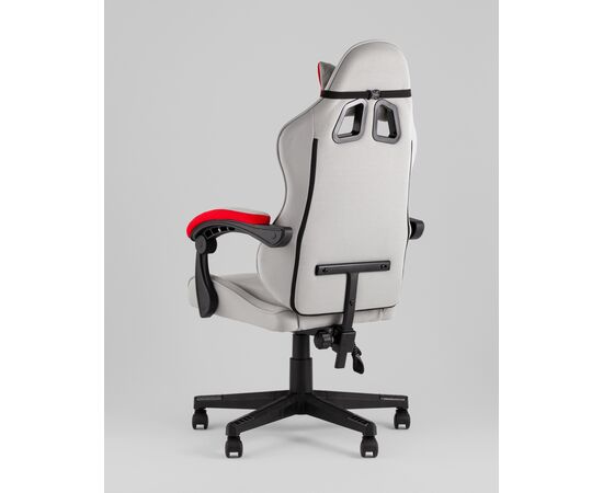 Кресло спортивное TopChairs Phantom ткань серо-красный, изображение 8 | Интернет магазин мебели и декора LifeDekor