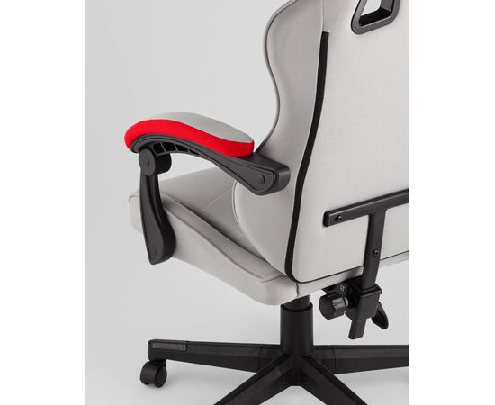 Кресло спортивное TopChairs Phantom ткань серо-красный, изображение 9 | Интернет магазин мебели и декора LifeDekor