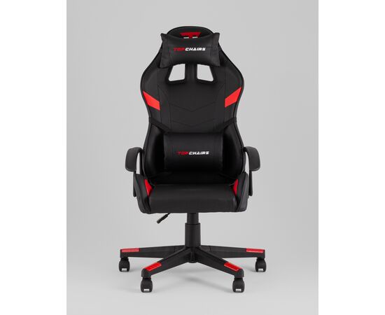 Кресло спортивное TopChairs Warden черно-красный, изображение 5 | Интернет магазин мебели и декора LifeDekor