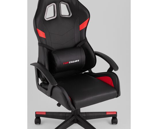 Кресло спортивное TopChairs Warden черно-красный, изображение 9 | Интернет магазин мебели и декора LifeDekor