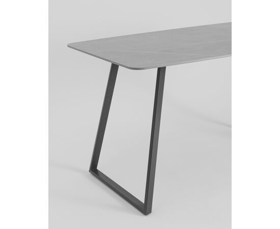 Стол обеденный Vermont 140*80 см  керамика темная ножки серые, изображение 8 | Интернет магазин мебели и декора LifeDekor