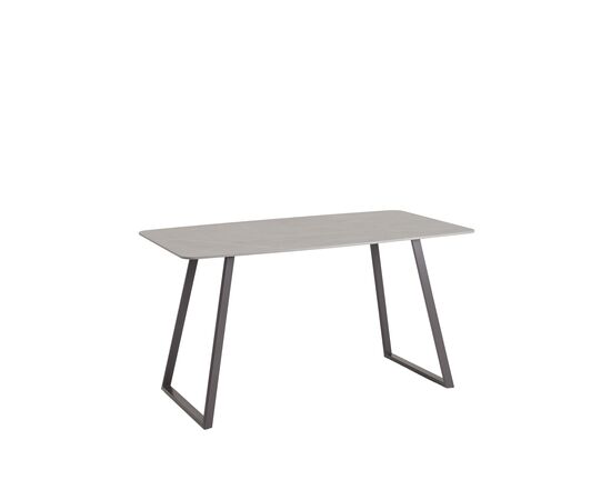 Стол обеденный Vermont 140*80 см  керамика темная ножки серые | Интернет магазин мебели и декора LifeDekor