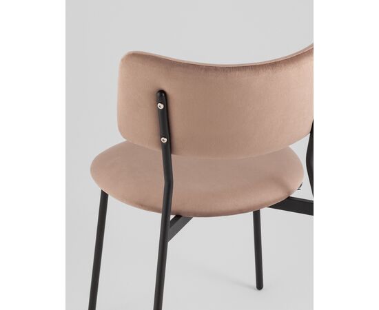 Стул Амелия велюр коричневый, изображение 7 | Интернет магазин мебели и декора LifeDekor