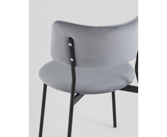 Стул Амелия велюр серо-голубой, изображение 7 | Интернет магазин мебели и декора LifeDekor