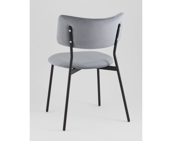 Стул Амелия велюр серо-голубой, изображение 6 | Интернет магазин мебели и декора LifeDekor