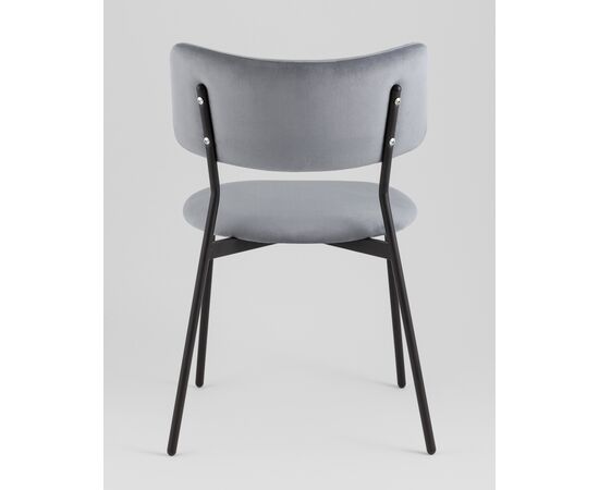 Стул Амелия велюр серо-голубой, изображение 5 | Интернет магазин мебели и декора LifeDekor