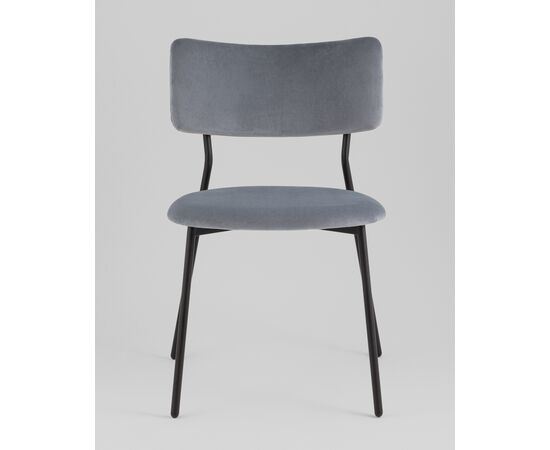 Стул Амелия велюр серо-голубой, изображение 3 | Интернет магазин мебели и декора LifeDekor