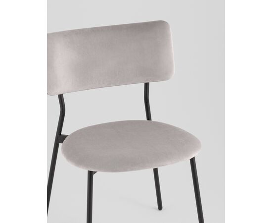 Стул Амелия велюр светло-серый, изображение 10 | Интернет магазин мебели и декора LifeDekor