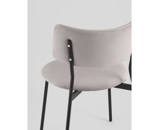 Стул Амелия велюр светло-серый, изображение 9 | Интернет магазин мебели и декора LifeDekor