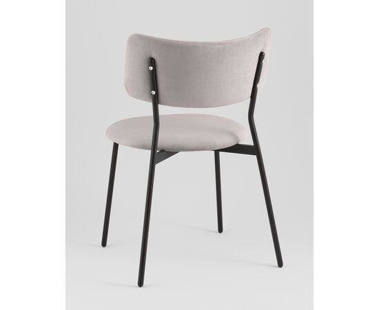 Стул Амелия велюр светло-серый, изображение 8 | Интернет магазин мебели и декора LifeDekor