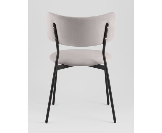 Стул Амелия велюр светло-серый, изображение 7 | Интернет магазин мебели и декора LifeDekor