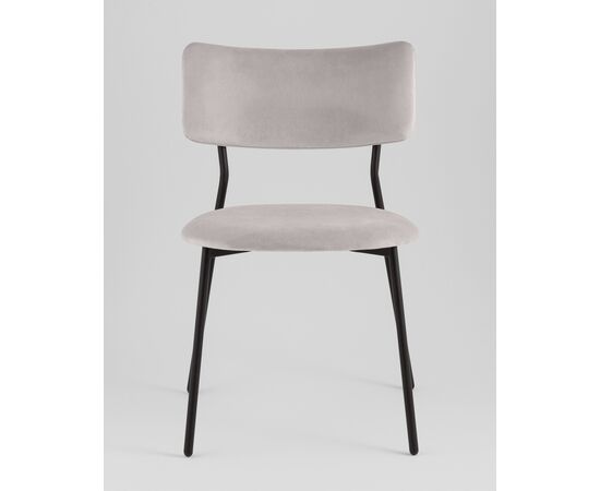 Стул Амелия велюр светло-серый, изображение 5 | Интернет магазин мебели и декора LifeDekor