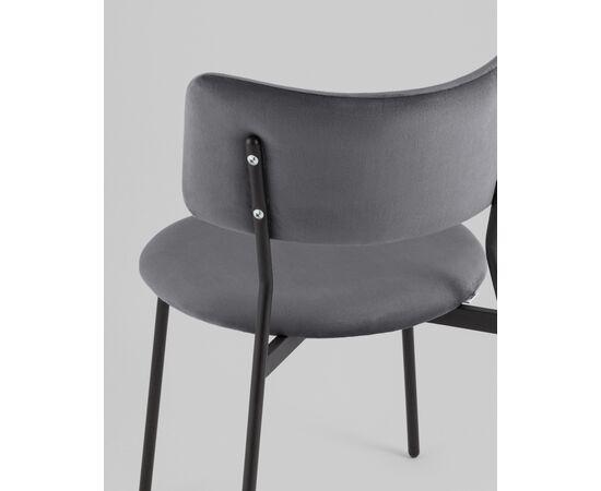 Стул Амелия велюр темно-серый, изображение 7 | Интернет магазин мебели и декора LifeDekor