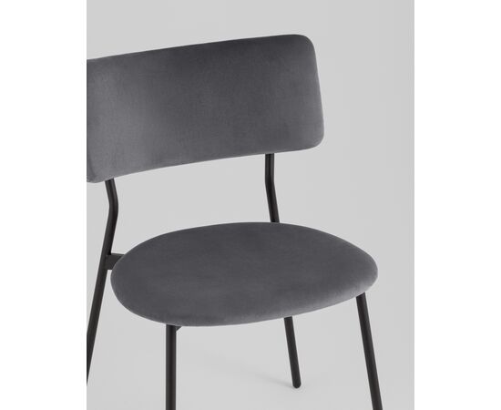 Стул Амелия велюр темно-серый, изображение 8 | Интернет магазин мебели и декора LifeDekor