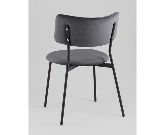 Стул Амелия велюр темно-серый, изображение 6 | Интернет магазин мебели и декора LifeDekor