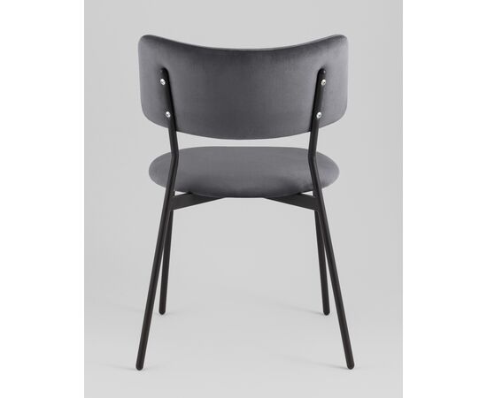 Стул Амелия велюр темно-серый, изображение 5 | Интернет магазин мебели и декора LifeDekor