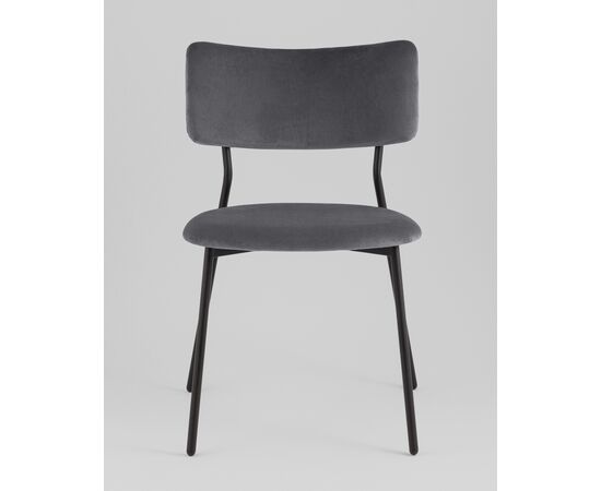 Стул Амелия велюр темно-серый, изображение 3 | Интернет магазин мебели и декора LifeDekor