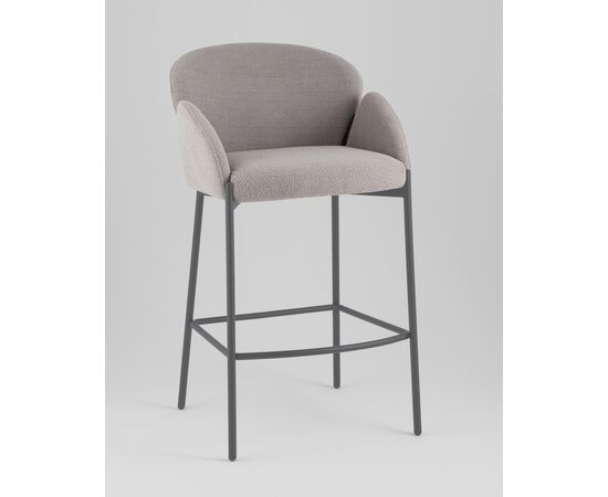 Стул барный Melia серый, изображение 2 | Интернет магазин мебели и декора LifeDekor