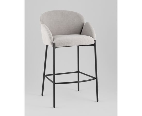 Стул барный Melia светло-серый, изображение 2 | Интернет магазин мебели и декора LifeDekor