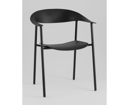 Стул Eila пластик черный, изображение 2 | Интернет магазин мебели и декора LifeDekor