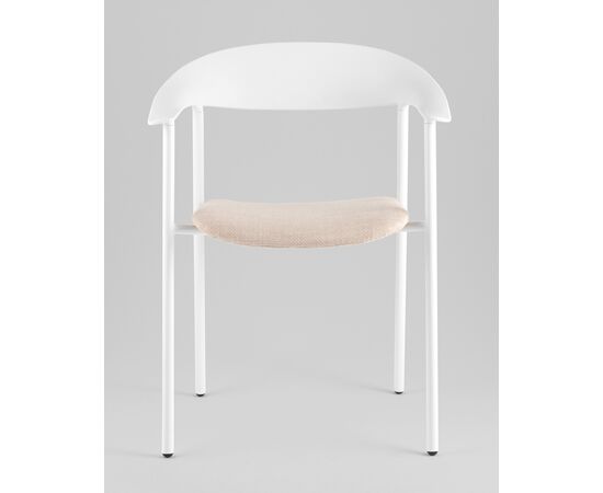 Стул Eila с подушкой пластик белый, изображение 5 | Интернет магазин мебели и декора LifeDekor