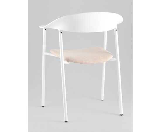 Стул Eila с подушкой пластик белый, изображение 8 | Интернет магазин мебели и декора LifeDekor