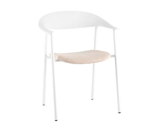 Стул Eila с подушкой пластик белый | Интернет магазин мебели и декора LifeDekor