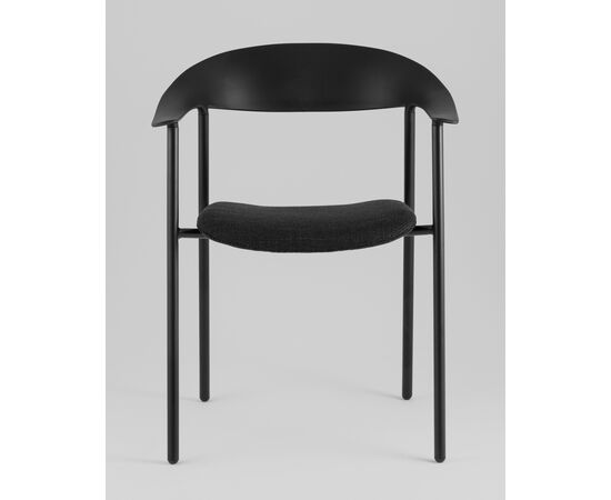 Стул Eila с подушкой пластик черный, изображение 3 | Интернет магазин мебели и декора LifeDekor