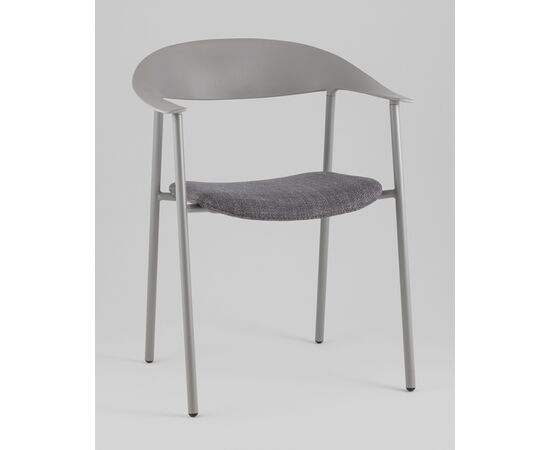 Стул Eila с подушкой пластик серый, изображение 2 | Интернет магазин мебели и декора LifeDekor