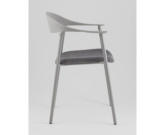 Стул Eila с подушкой пластик серый, изображение 6 | Интернет магазин мебели и декора LifeDekor