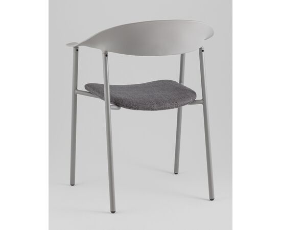 Стул Eila с подушкой пластик серый, изображение 8 | Интернет магазин мебели и декора LifeDekor