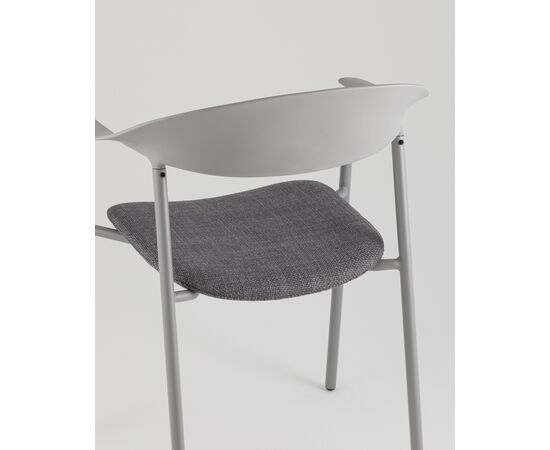 Стул Eila с подушкой пластик серый, изображение 9 | Интернет магазин мебели и декора LifeDekor