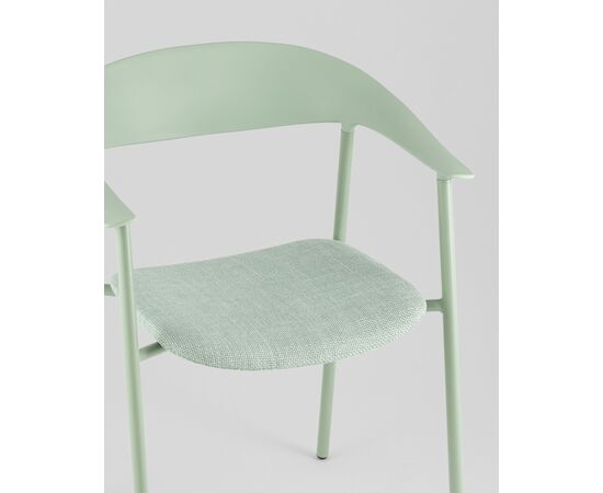 Стул Eila с подушкой пластик зеленый, изображение 10 | Интернет магазин мебели и декора LifeDekor