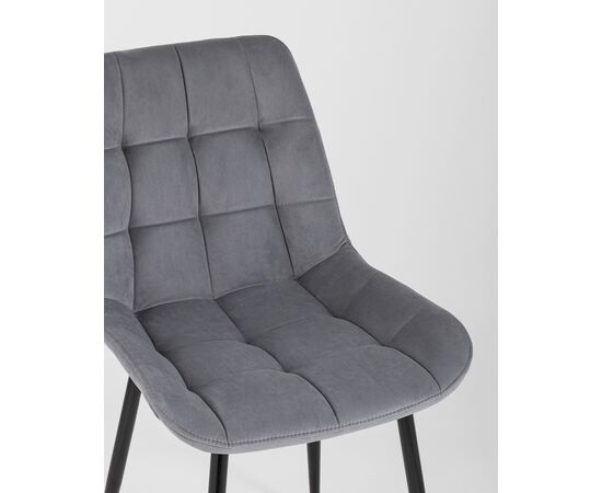 Стул Флекс велюр серый 4 шт., изображение 10 | Интернет магазин мебели и декора LifeDekor