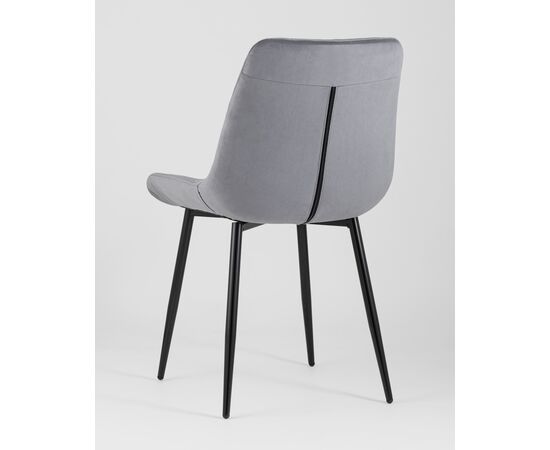 Стул Флекс велюр серый 4 шт., изображение 8 | Интернет магазин мебели и декора LifeDekor