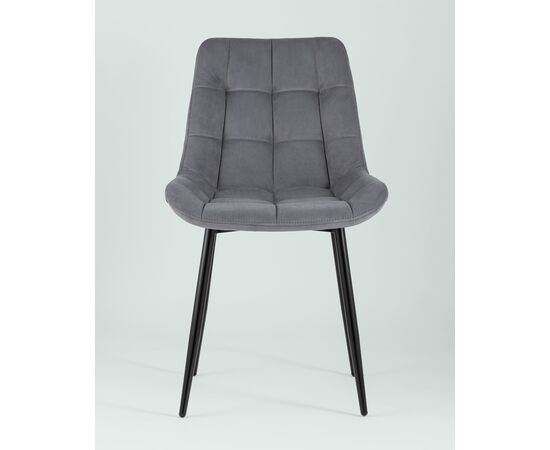 Стул Флекс велюр серый 4 шт., изображение 5 | Интернет магазин мебели и декора LifeDekor