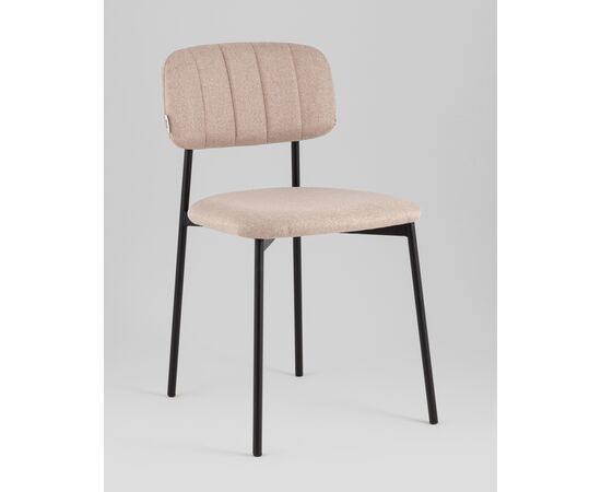 Стул Майло рогожка бежевый, изображение 2 | Интернет магазин мебели и декора LifeDekor