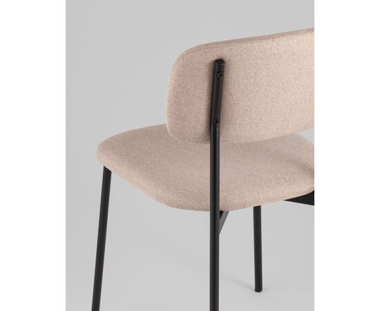 Стул Майло рогожка бежевый, изображение 7 | Интернет магазин мебели и декора LifeDekor