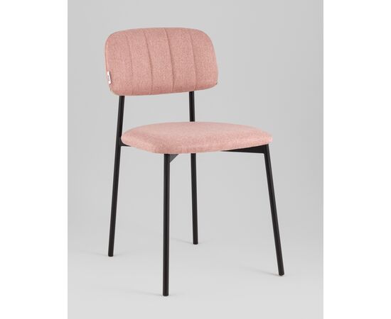 Стул Майло рогожка розовый, изображение 2 | Интернет магазин мебели и декора LifeDekor