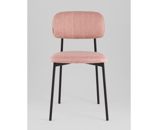 Стул Майло рогожка розовый, изображение 3 | Интернет магазин мебели и декора LifeDekor