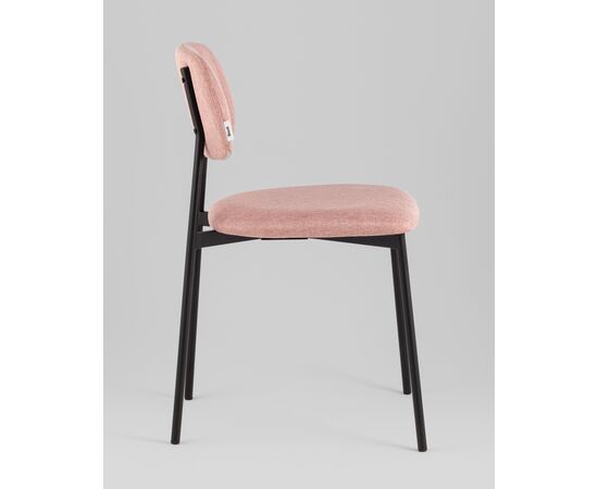 Стул Майло рогожка розовый, изображение 4 | Интернет магазин мебели и декора LifeDekor