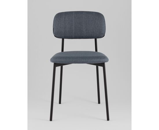 Стул Майло рогожка серо-синий, изображение 5 | Интернет магазин мебели и декора LifeDekor