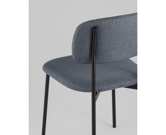 Стул Майло рогожка серо-синий, изображение 9 | Интернет магазин мебели и декора LifeDekor