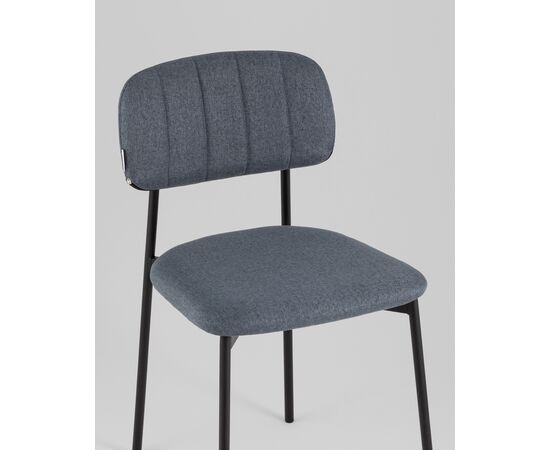 Стул Майло рогожка серо-синий, изображение 10 | Интернет магазин мебели и декора LifeDekor