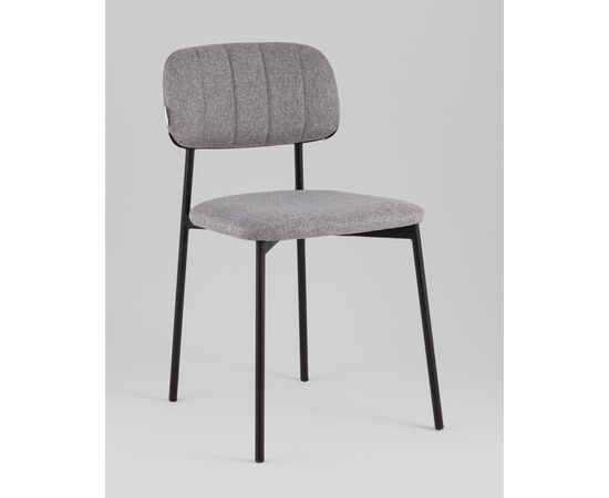 Стул Майло рогожка серый, изображение 2 | Интернет магазин мебели и декора LifeDekor